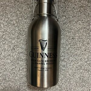 Guinness Silver Metal Growler